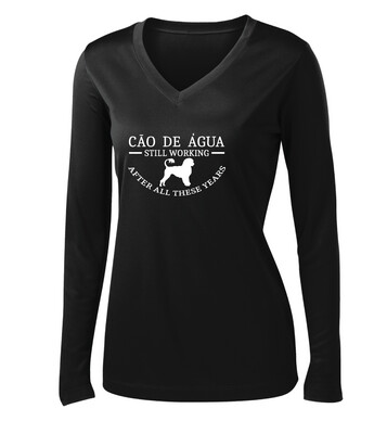 OHA- Cāo De Água - Dri-Fit V-Neck Long Sleeve