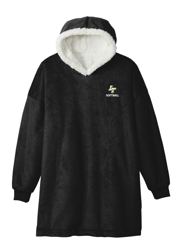 Lebanon Trail Softball - Wearable Blanket, Garment Color: Black