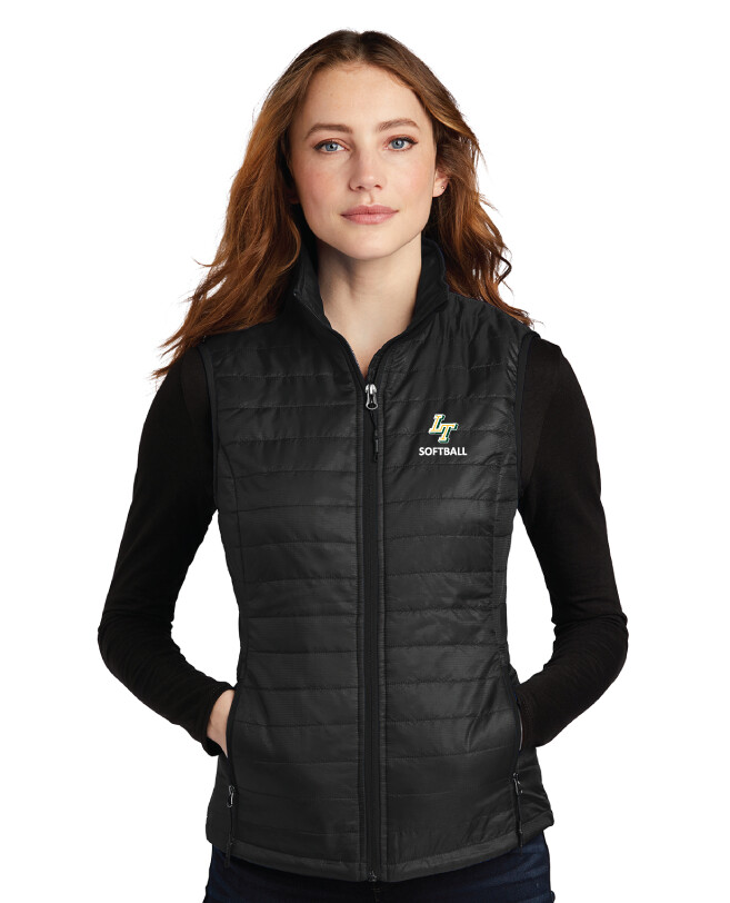 Lebanon Trail Softball - Ladies Packable Puffy Vest