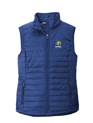 Frisco Softball - Ladies Packable Puffy Vest, Color: Cobalt Blue