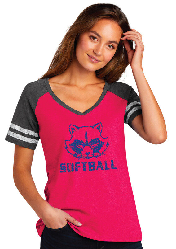 Frisco Softball - Raccoon - Game V-Neck Tee