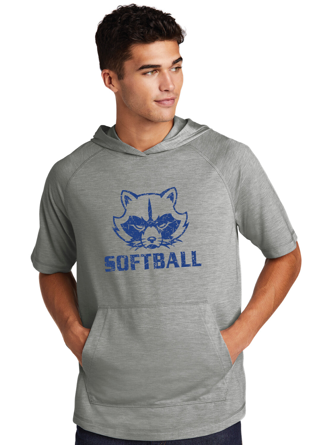 Frisco Softball - Raccoon - Short Sleeve Hoodie