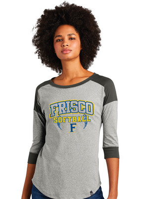 Frisco Softball - Frisco SB - 3/4 Sleeve Baseball Raglan Tee