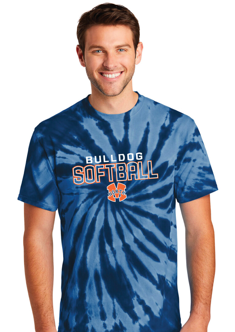 McKinney North Softball - Block - Tie Dye Short Sleeve