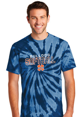 McKinney North Softball - Block - Tie Dye Short Sleeve
