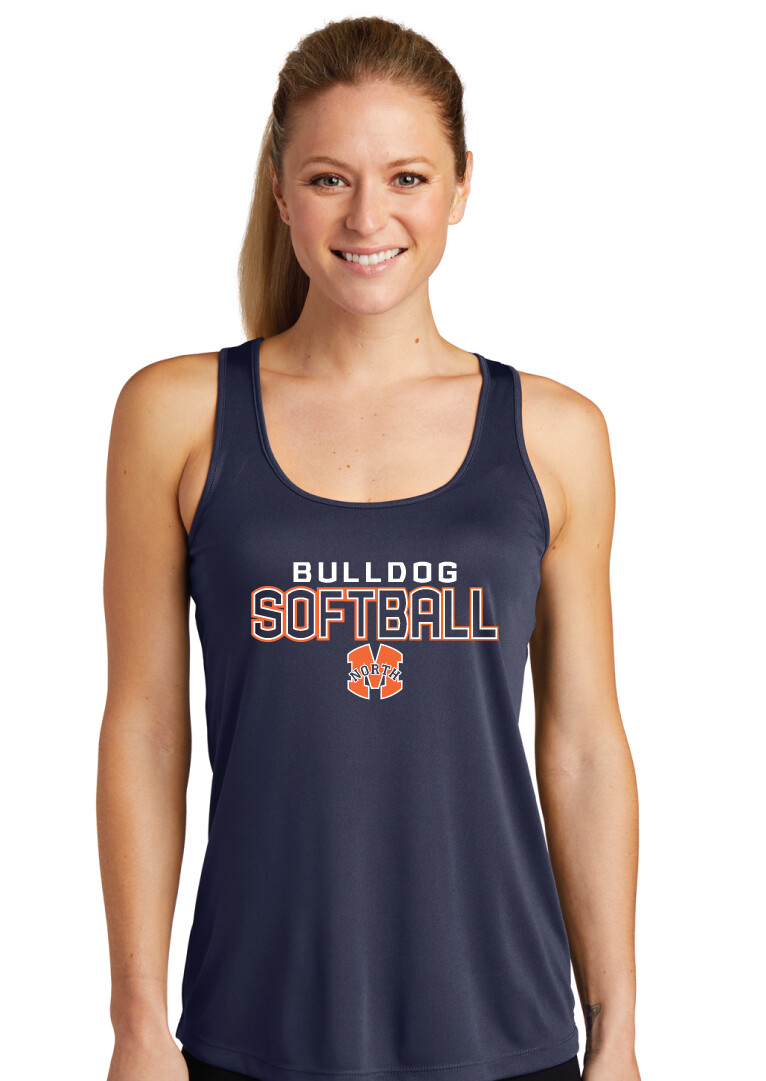 McKinney North Softball - Block - Dri-Fit Racerback Tank