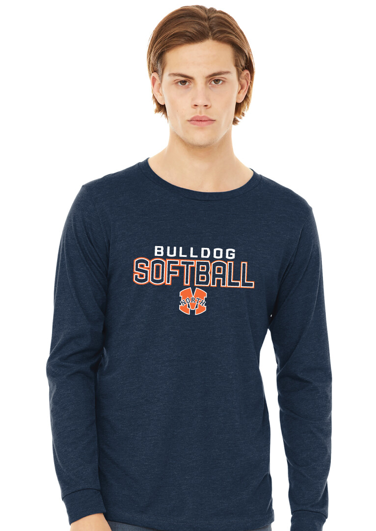 McKinney North Softball - Block - Bella+Canvas Long Sleeve