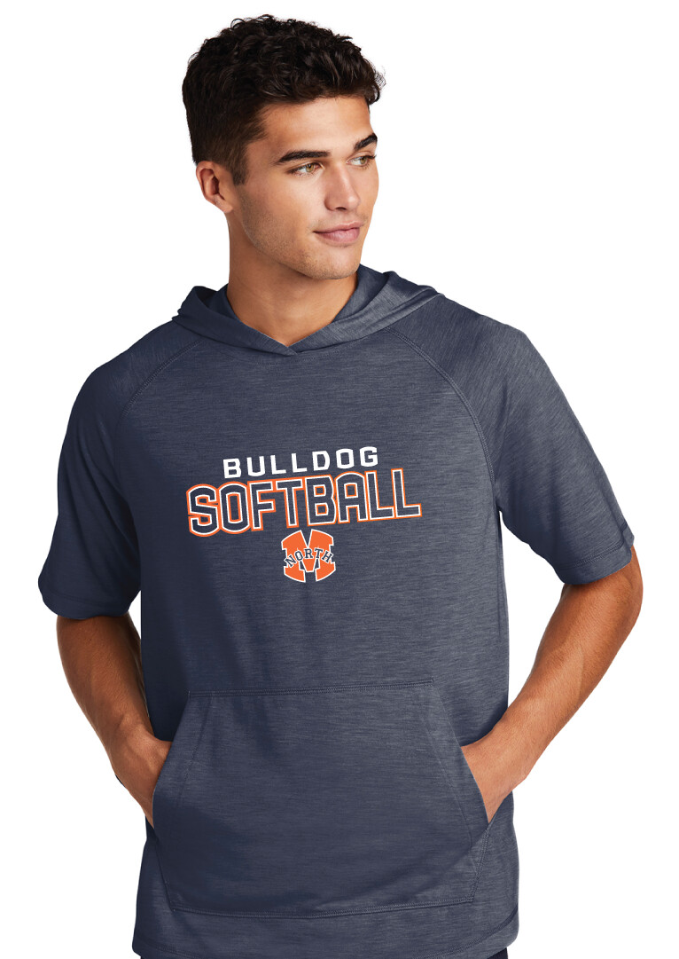 McKinney North Softball - Block - Short Sleeve Hoodie