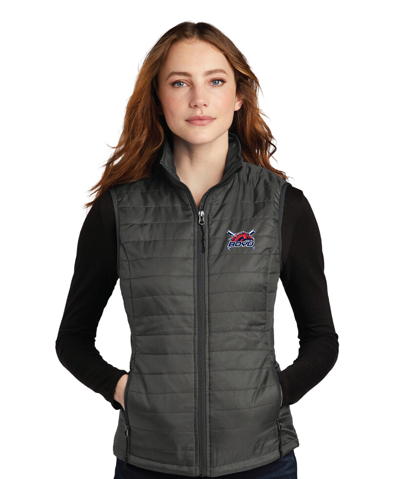 Boyd Baseball - Ladies Packable Puffy Vest