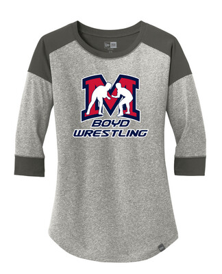 Boyd Wrestling - Big M - 3/4 Sleeve Baseball Raglan Tee