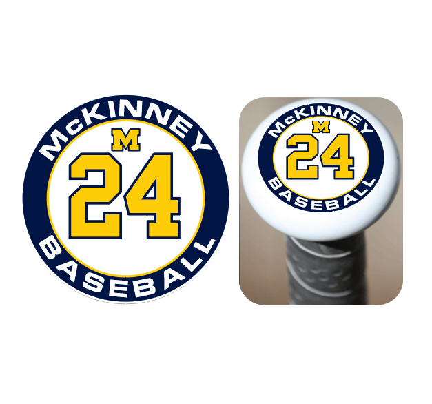 McKinney Baseball - Bat Knob Decals