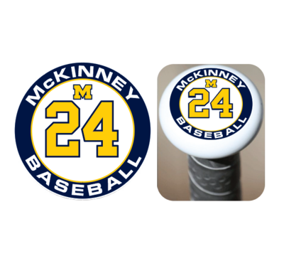 McKinney Baseball - Bat Knob Decals