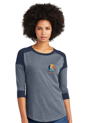 The Kid Connection University  - TKCU - 3/4 Sleeve Baseball Raglan Tee