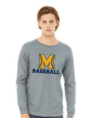 McKinney Baseball - M Laces - Bella+Canvas Long Sleeve