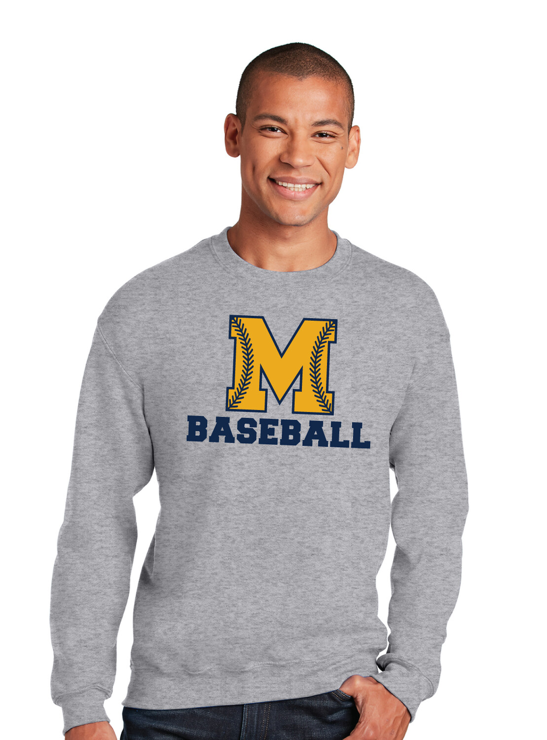 McKinney Baseball - M Laces - Crew Sweatshirt