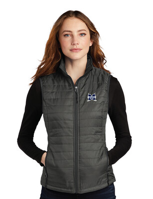 McKinney Hockey Club - Embroidered Ladies Packable Puffy Vest