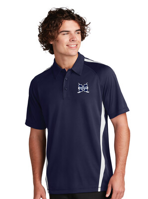 McKinney Hockey Club - Embroidered Micro-Mesh Colorblock Polo