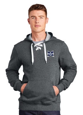 McKinney Hockey Club - Embroidered Lace Up Pullover Hooded Sweatshirt