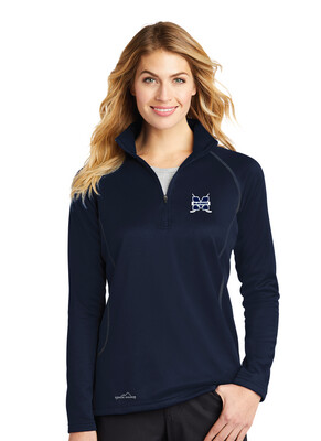 McKinney Hockey Club - Embroidered Eddie Bauer® Ladies Smooth Fleece 1/2-Zip