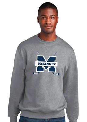 McKinney Hockey Club - Crossed Sticks - Crew Sweatshirt