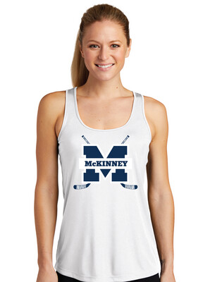 McKinney Hockey Club - Crossed Sticks - Dri-FIt Racerback Tank