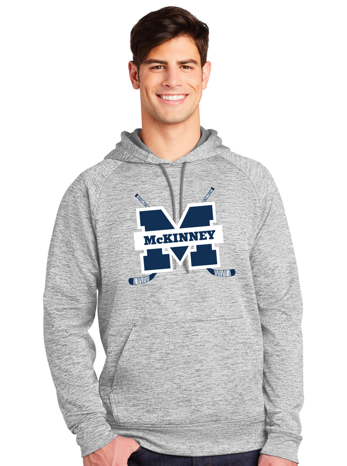 McKinney Hockey Club - Crossed Sticks - Electric Dri-Fit Hoodie