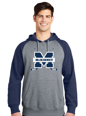 McKinney Hockey Club - Crossed Sticks - Raglan Hoodie