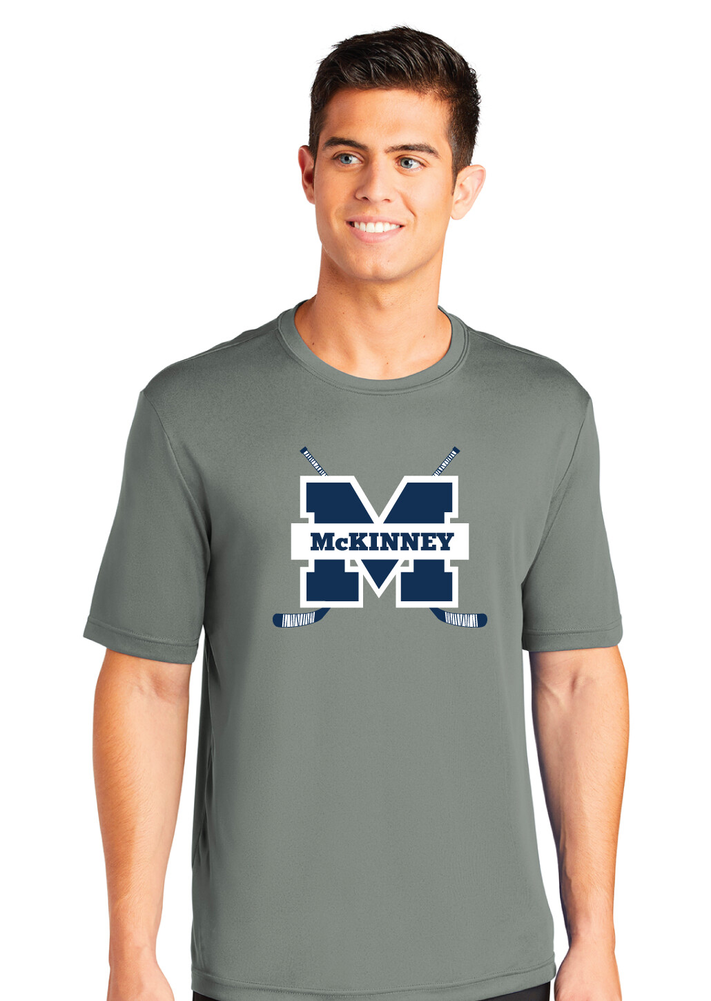 McKinney Hockey Club - Crossed Sticks - Dri-Fit Short Sleeve