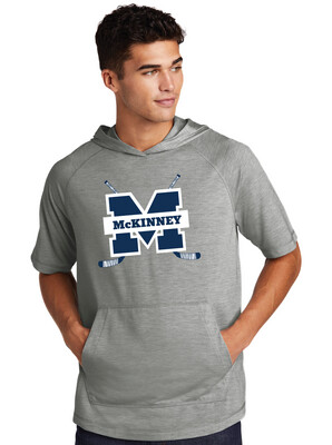 McKinney Hockey Club - Crossed Sticks - Short Sleeve Hoodie