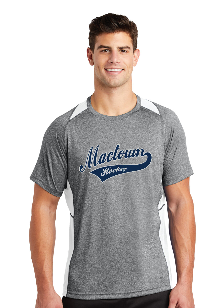 McKinney Hockey Club - Mactown - Heather Colorblock Contender Tee
