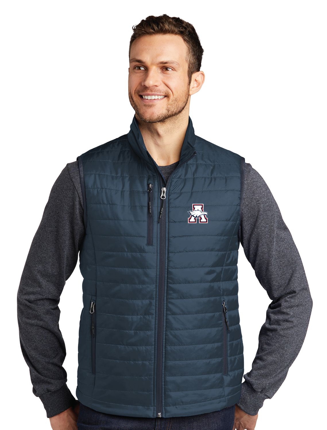 Allen Volleyball - Mens Packable Puffy Vest