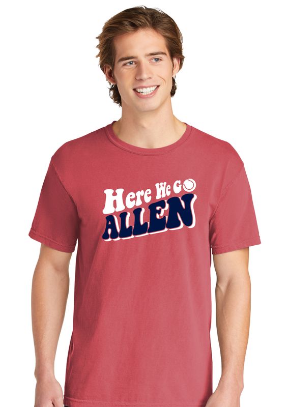 Allen Tennis - Here We Go - Comfort Colors Short Sleeve