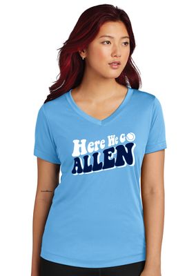 Allen Tennis - Here We Go - Dri-Fit V-Neck