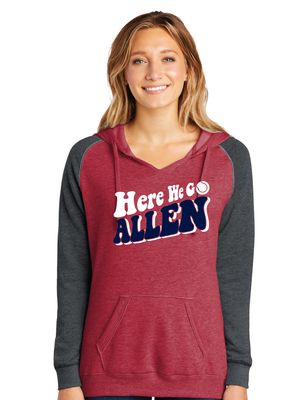 Allen Tennis - Here We Go - Lightweight Raglan Hoodie