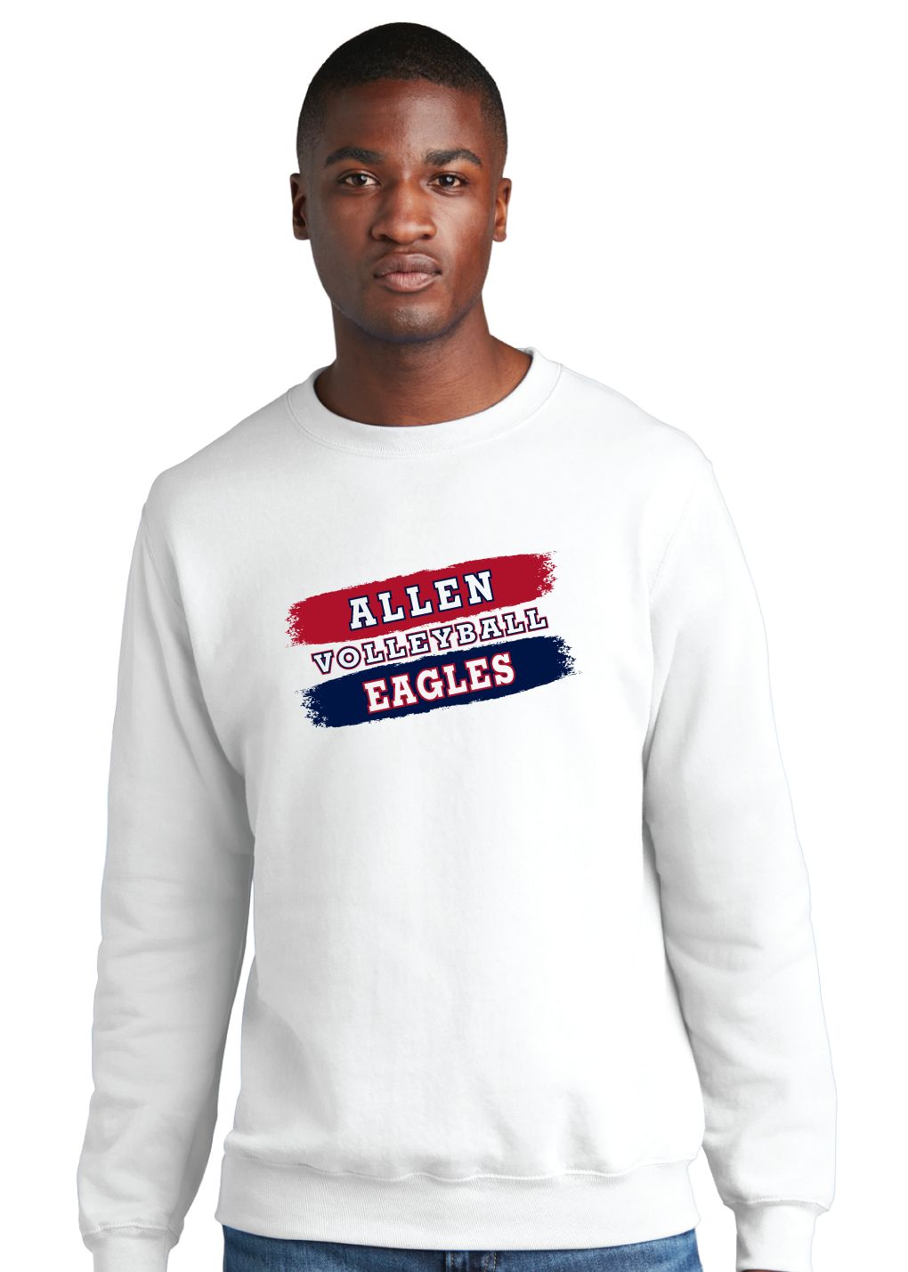 Allen Volleyball - Paint - Crew Sweatshirt