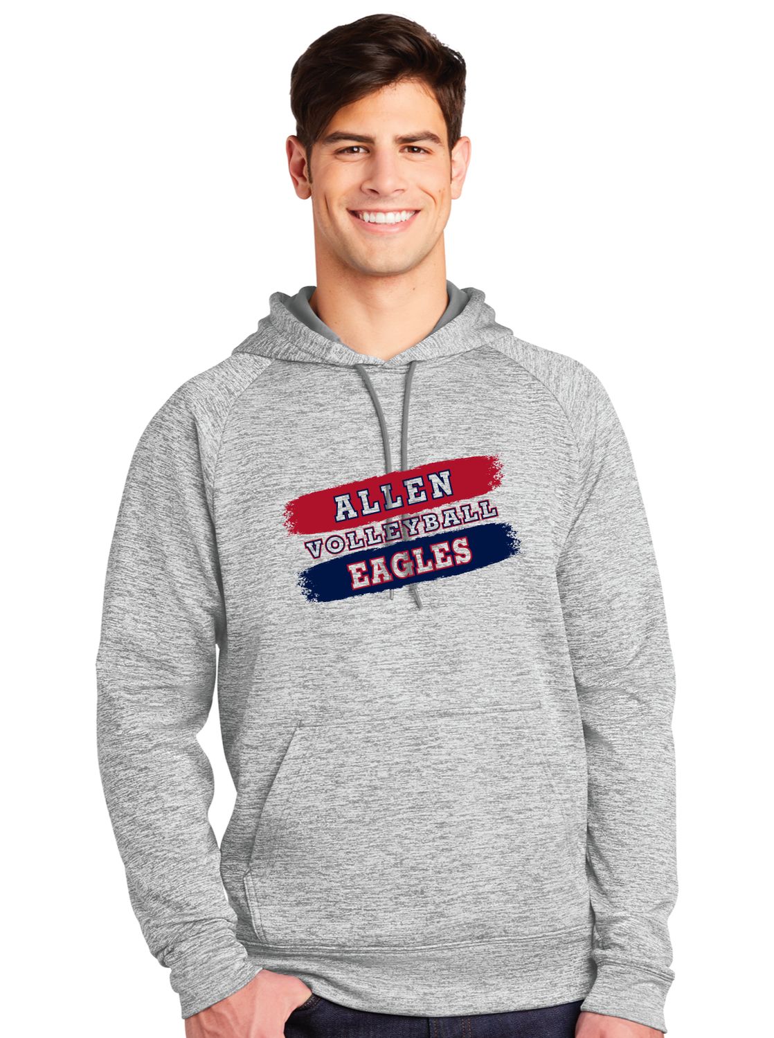 Allen Volleyball - Paint - Electric Dri-Fit Hoodie