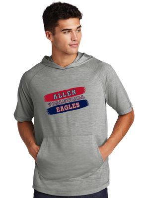 Allen Volleyball - Paint - Short Sleeve Hoodie