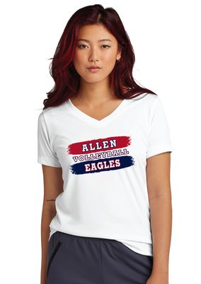 Allen Volleyball - Paint - Dri-Fit V-Neck Tee