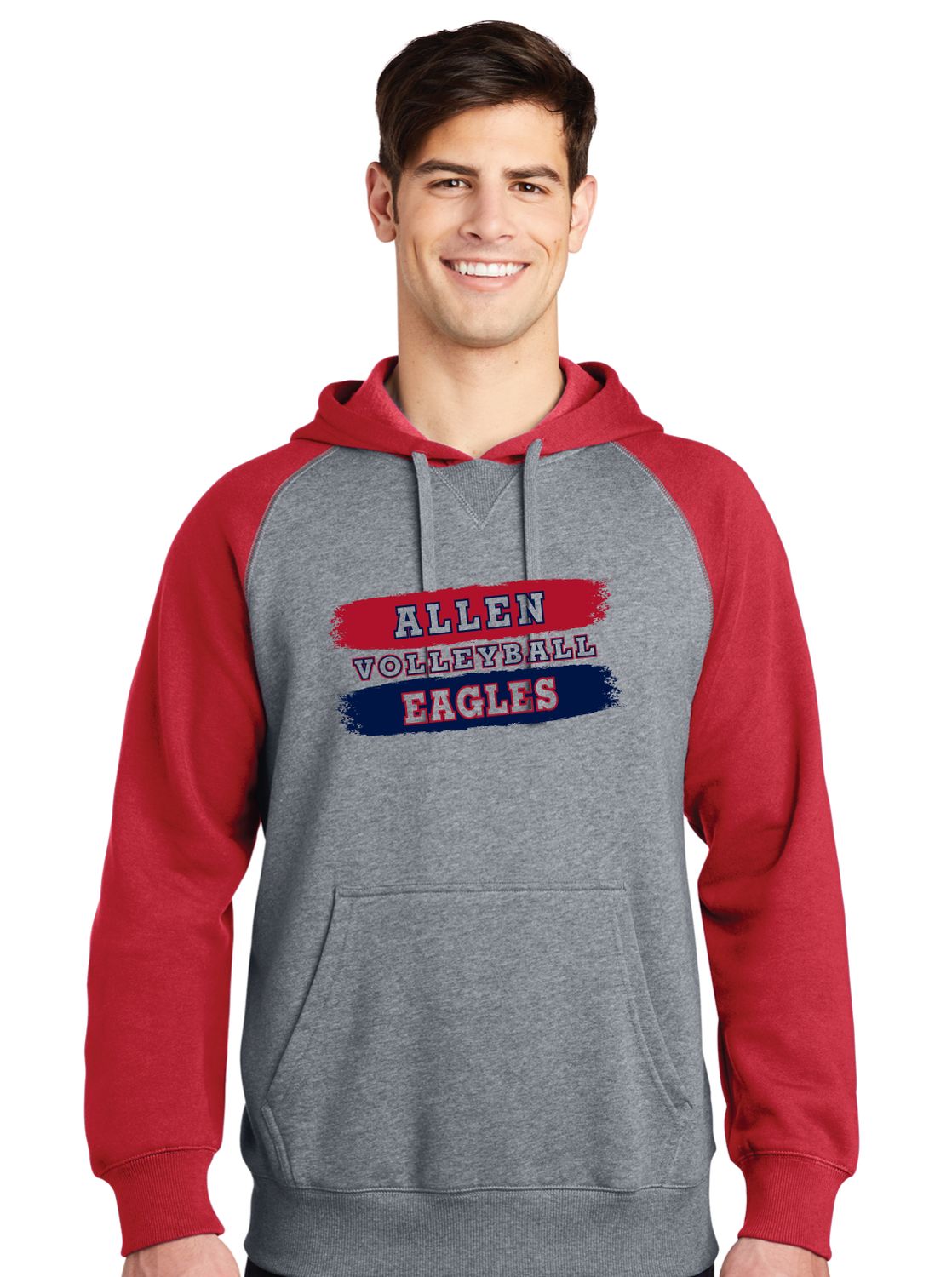 Allen Volleyball - Paint - Raglan Hoodie
