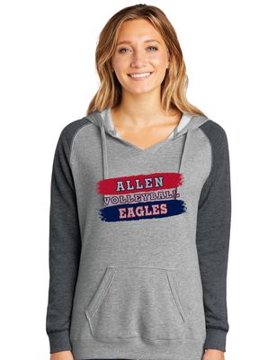 Allen Volleyball - Paint - Lightweight Raglan Hoodie