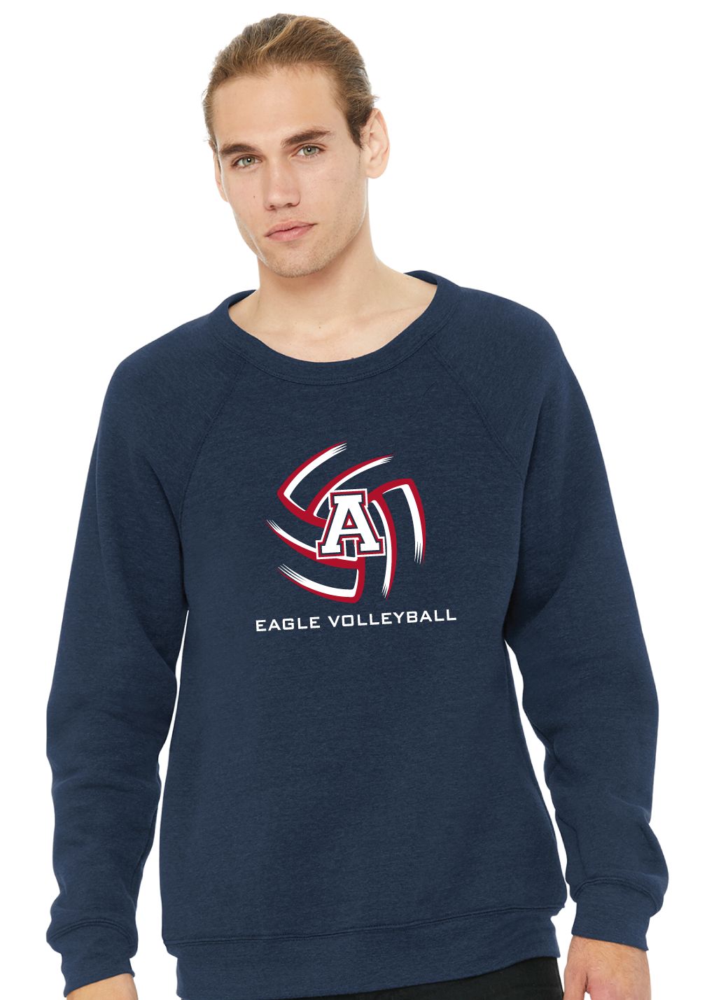 Allen Volleyball - Swirl - Bella+Canvas Crew Sweatshirt