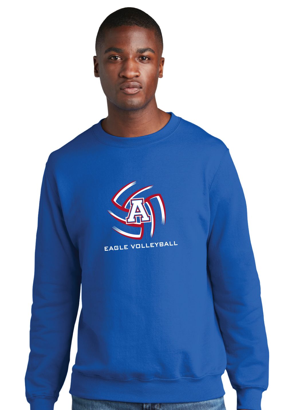 Allen Volleyball - Swirl - Crew Sweatshirt