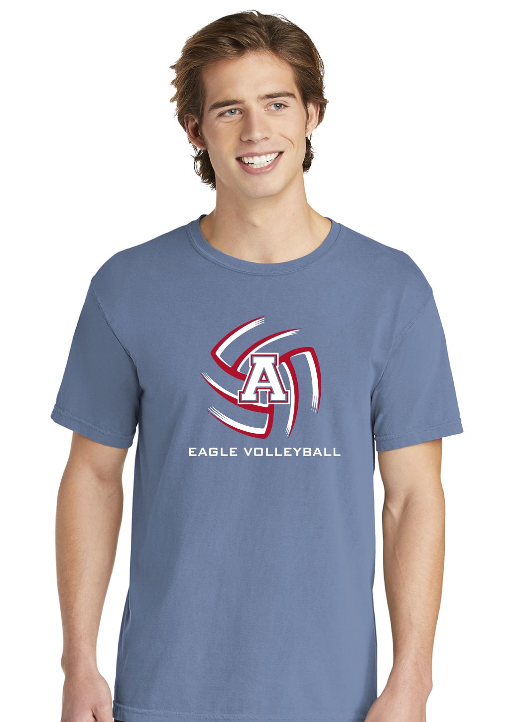 Allen Volleyball - Swirl - Comfort Colors Short Sleeve