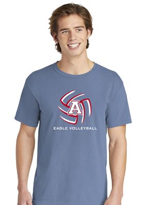 Allen Volleyball - Swirl - Comfort Colors Short Sleeve