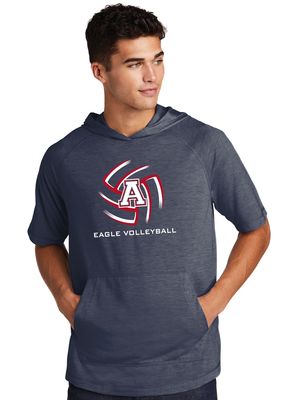Allen Volleyball - Swirl - Short Sleeve Hoodie