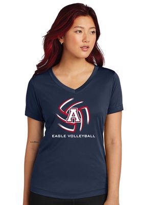 Allen Volleyball - Swirl - Dri-Fit V-Neck
