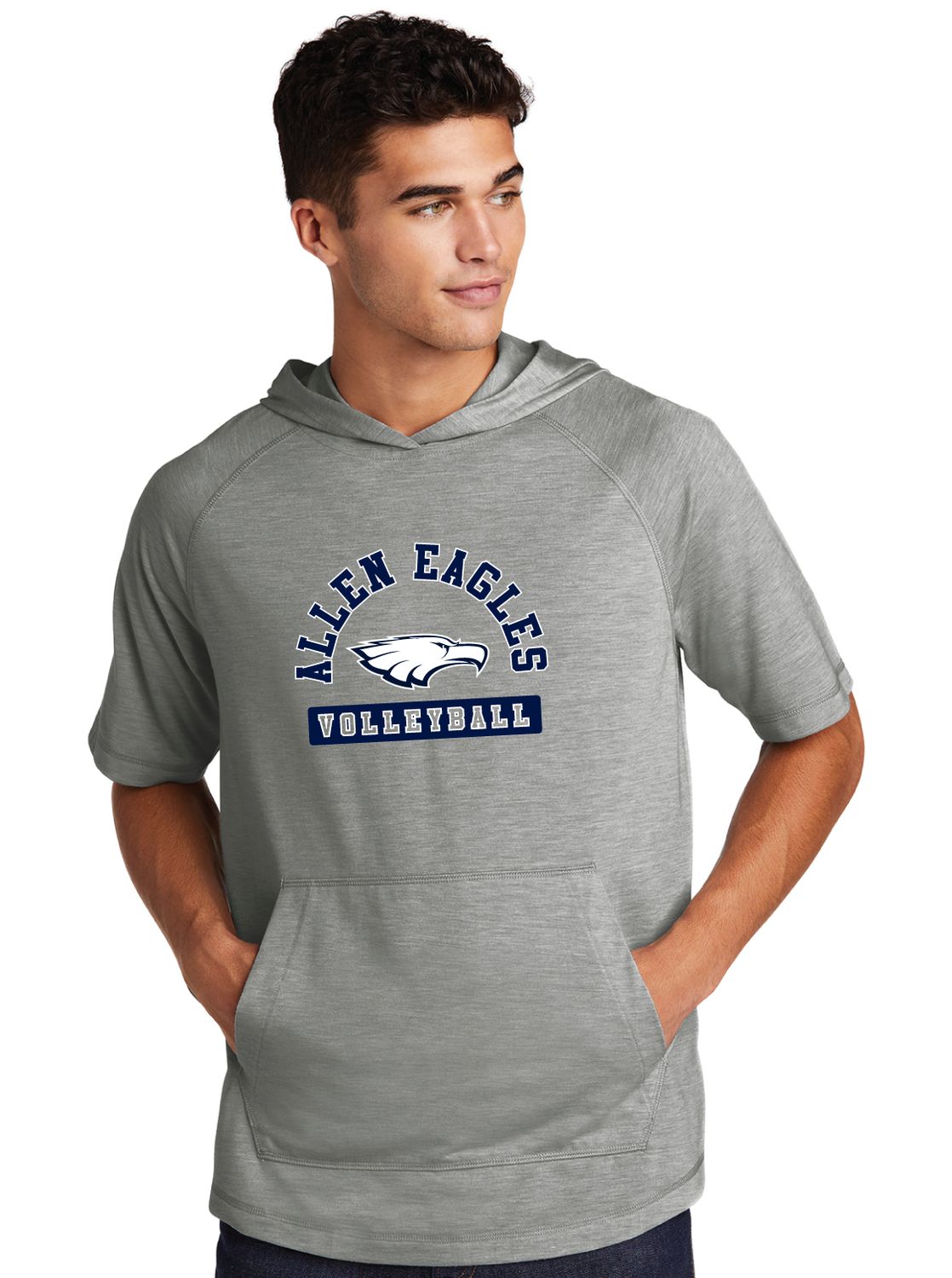 Allen Volleyball - Varsity - Short Sleeve Hoodie