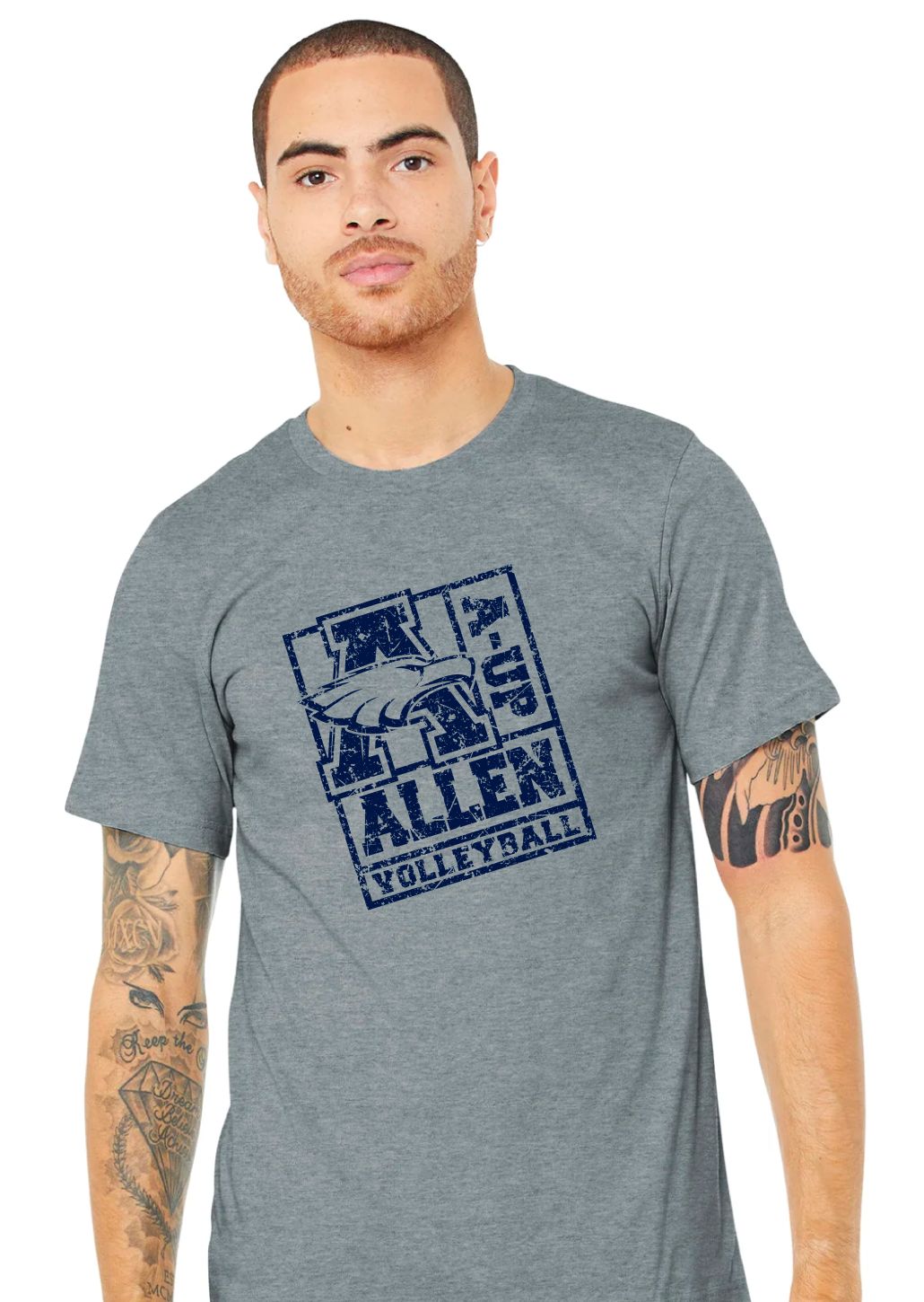 Allen Volleyball - Stamp - Bella+Canvas Short Sleeve