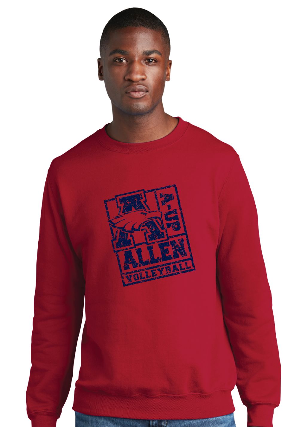 Allen Volleyball - Stamp - Crew Sweatshirt