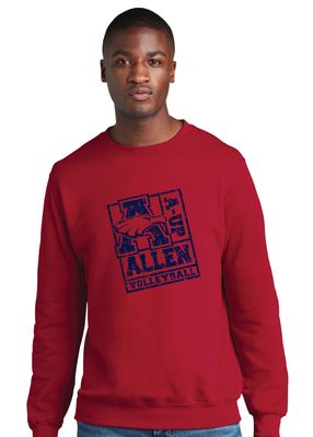 Allen Volleyball - Stamp - Crew Sweatshirt